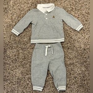 Baby GAP * Grey Polo Outfit Set * 6-12m